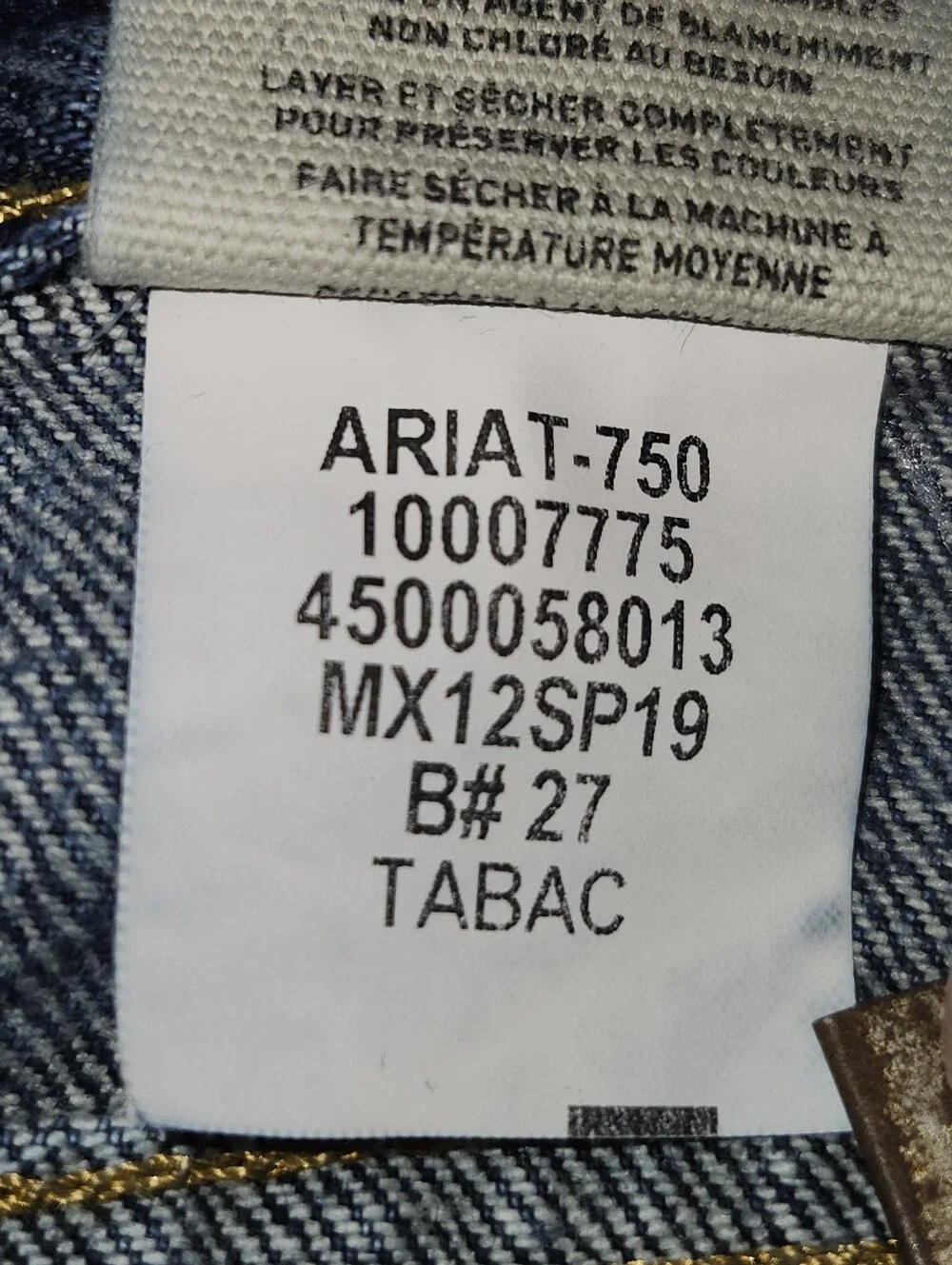 Ariat M4 Low Rise Legacy Bootcut Cotton Blue Denim Jeans. Sz. 34/32